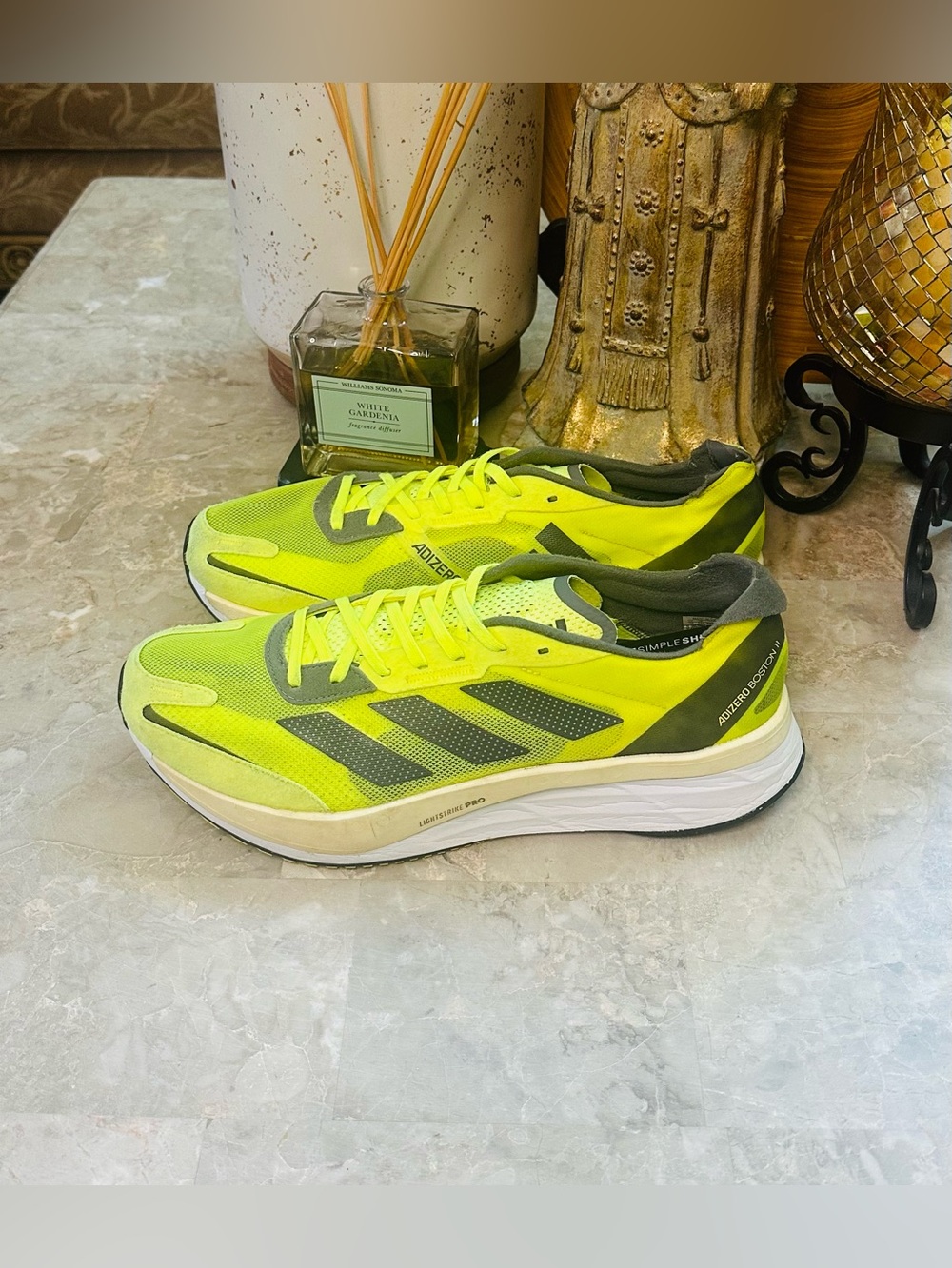 Men’s Adidas Adizero Boston 11 Lightstrike Pro Shoes Running Trainers Size 12US